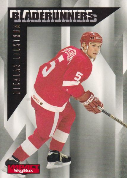 insert karta NICKLAS LIDSTROM 96-97 Skybox Impact Bladerunners číslo 13 of 25